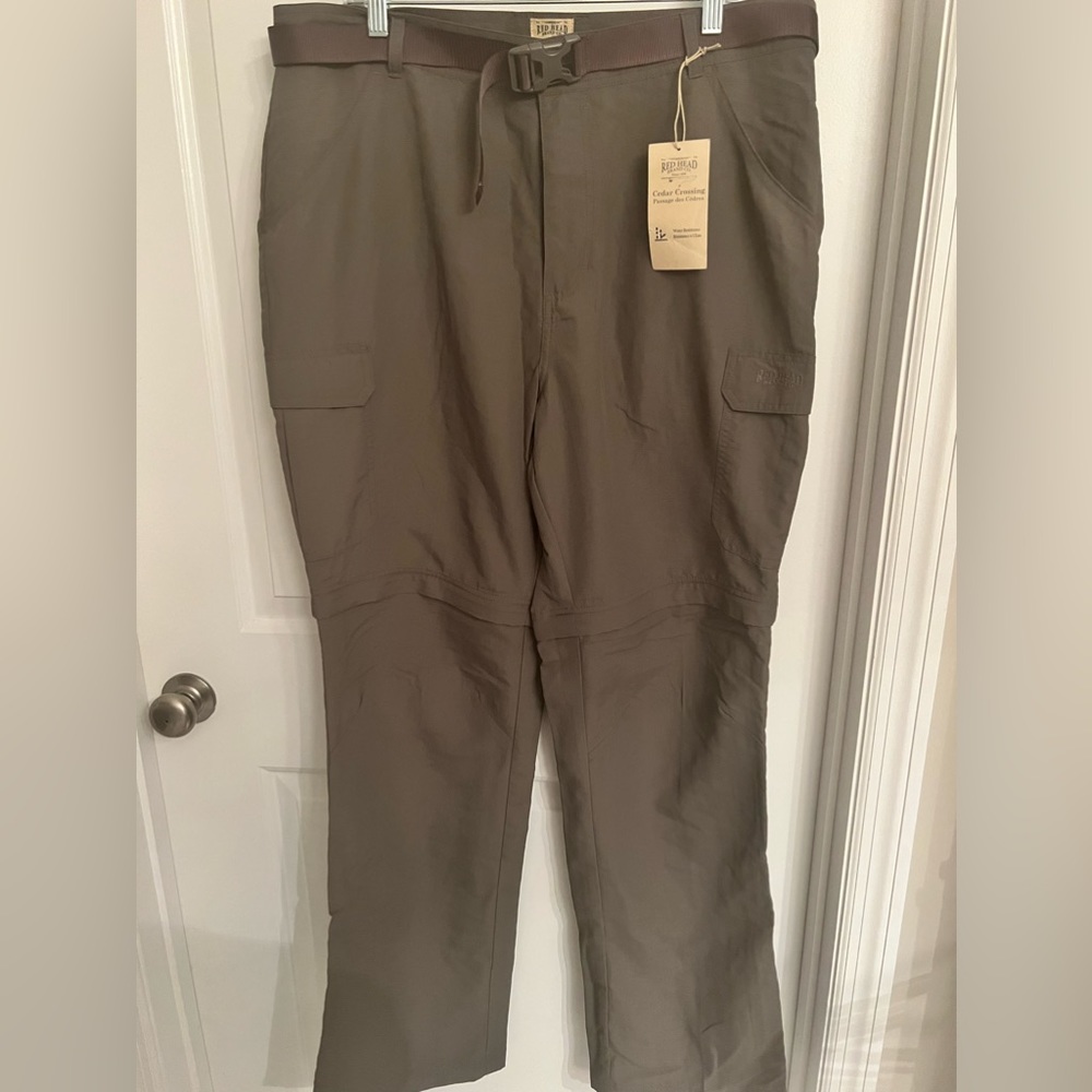 Red Head water resistant pants.